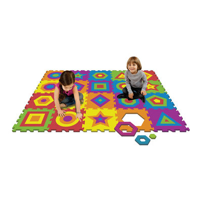 Best Brands Shapes 4' x 4' Interactive Activity Floor Mat