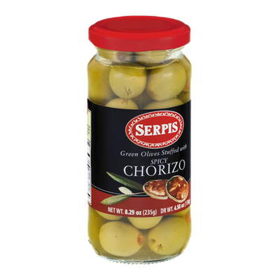 Serpis Green Olives Stuffed with Spicy Chorizo