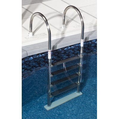 Blue Wave Premium Stainless Steel In-Pool Ladder for Above-Ground Pools