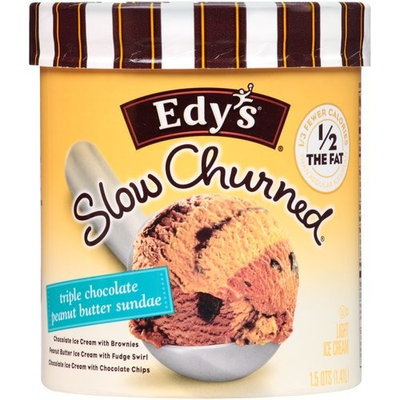 Edy's Slow Churned Triple Chocolate Peanut Butter Sundae