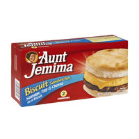 Aunt Jemima Sausage, Egg & Cheese Biscuit Sandwiches - 2 CT