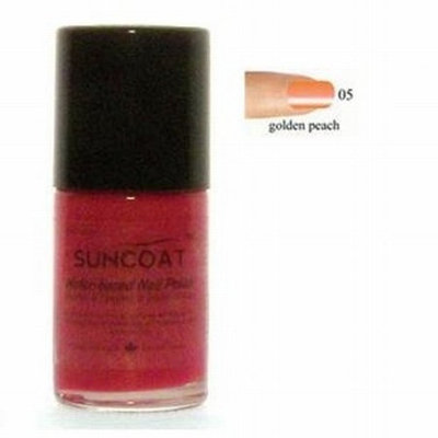 Golden Peach Nail Polish - Water Based Nail Polish, 0.5 oz,(Suncoat)