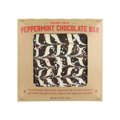 Trader Joes Peppermint Chocolate Bar