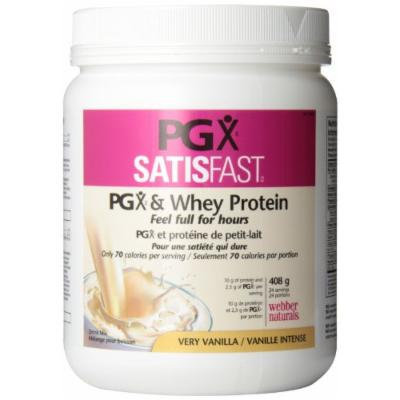 Webber Naturals PGX® SatisFastTM (PGX & Whey Protein), Very Vanilla, 408g Powder