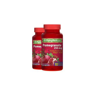 Pomegranate Extract 250 mg (Standardized) 2 Bottles x 100 Capsules