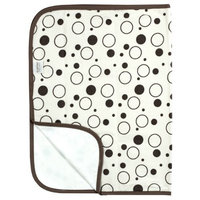 Kushies Deluxe Flannel Change Pad, Cream Crazy Bubbles