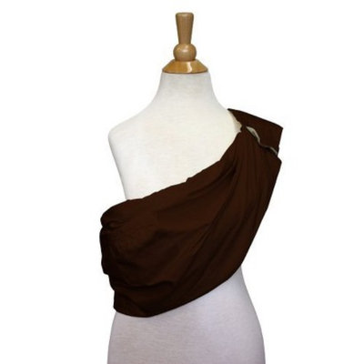 The Peanut Shell Adjustable Sling Baby Carrier - Chocolate