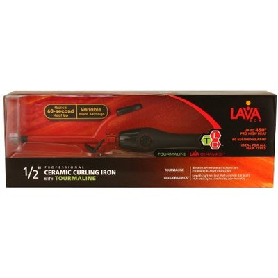 Lava Tech Ceramic Curling Iron with Tourmaline 1/2 Inch