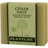 Plantlife Cedar Sage 100% Pure & Natural Aromatherapy Herbal Soap- 4 oz(113g)