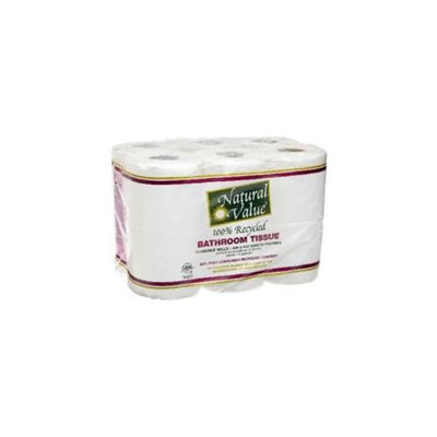 Natural Value BG16228 Natural Value 400Ct-Roll Bth Tissue - 4x12Pack