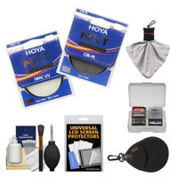Hoya 77mm NXT (HMC UV + Circular Polarizer) Multi-Coated Glass Filters with Accessory Kit