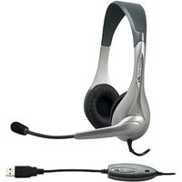 Cyber Acoustics AC-851B Silver OEM USB Headset/Mic