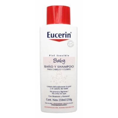Eucerin Baby Bodywash Bath and Shampoo. Sensitive Skin. 250 Ml (8.4 Fl Oz)