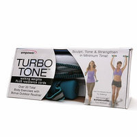 empower Turbo Tone Walking Weights with Resistance Cords & Chart