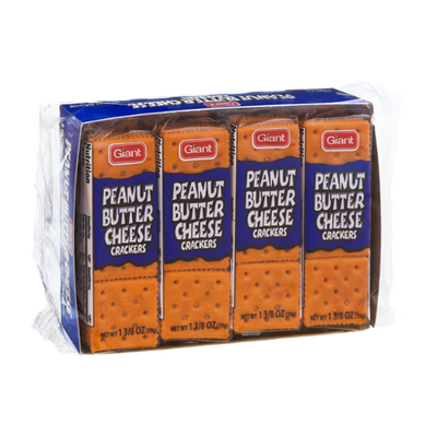 Giant Peanut Butter Cheese Crackers - 8 PK