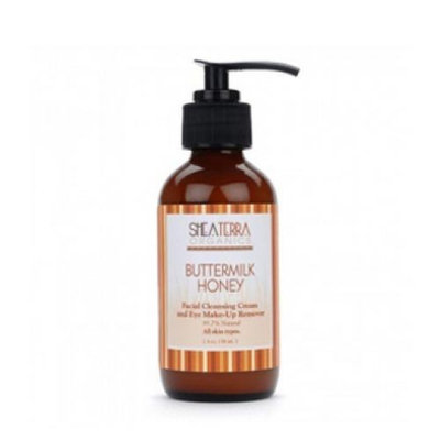 Shea Terra Organics Buttermilk Honey Facial Cleansing Cream and Eye Makeup Remover