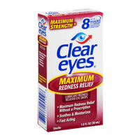Clear Eyes Lubricant/Redness Reliever Eye Drops Maximum Redness Relief