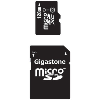 Gigastone MicroSDXC 128GB C10 U1 With SD Adapter