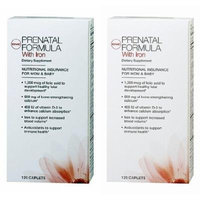 GNC Womens Prenatal Formula with Iron 2 Bottle each of 120 Tablets