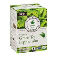 Traditional Medicinals Organic Green Tea Peppermint - 16 CT