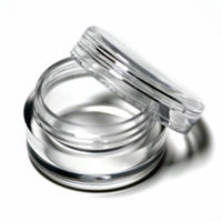 ieasysexy 50 pcs 5 gram 5ML empty clear plastic jars cosmetic New Empty Clear Plastic Cosmetic Containers Pot Jars iny bottle /Nail bottles /Powder Container/ Eye shadow Container Lot