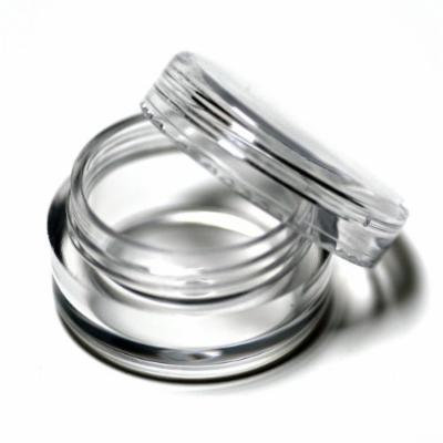 ieasysexy 50 pcs 5 gram 5ML empty clear plastic jars cosmetic New Empty Clear Plastic Cosmetic Containers Pot Jars iny bottle /Nail bottles /Powder Container/ Eye shadow Container Lot