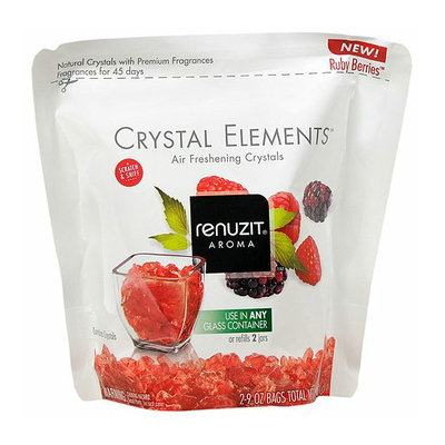 Renuzit Crystal Elements Air Freshening Crystals 2 PackRuby Berries