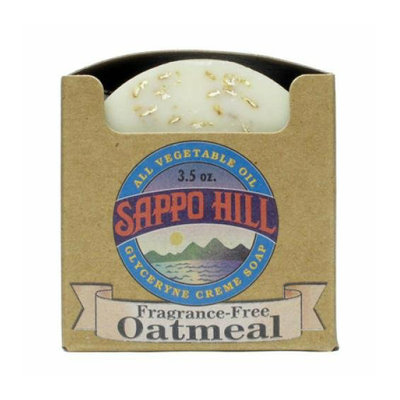 Sappo Hill Soapworks Sappo Hill Natural Oatmeal Glycerine Soap Fragrance Free 3.5 oz Case of 12
