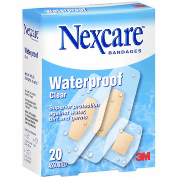 Nexcare Assorted Clear Waterproof Bandages