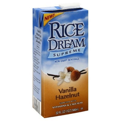 Rice Dream Supreme Vanilla Hazelnut, 32-ounces (Pack of6)
