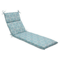 Pillow Perfect Outdoor Chaise Lounge Cushion - Blue/Brown Keene