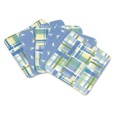 Trend Lab Set of 5 Wash Cloth, Baby Barnyard