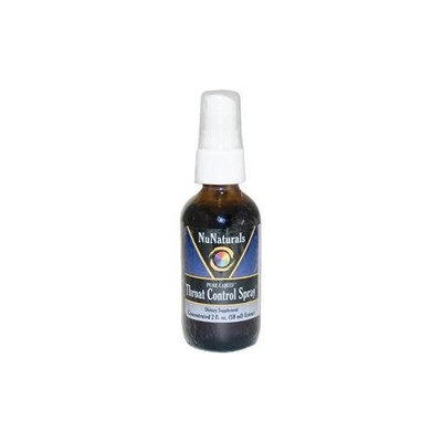 NuNaturals Throat Control Spray Liquid, 2-Ounce