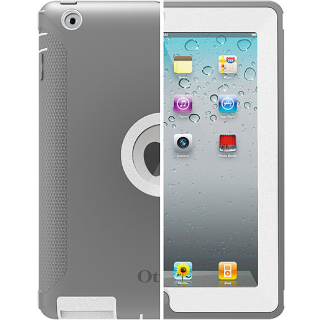OtterBox Defender Series Case with Screen Protector and Stand for the iPad (4th Generation), iPad 2 and 3 - Grey/White