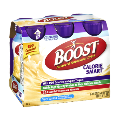 Boost Calorie Smart Very Vanilla Balanced Nutritional Drink - 6 CT