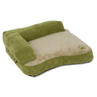 Petmate Chaise Bolster Pet Bed, 22-Inch by 18-Inch, Arbor Green