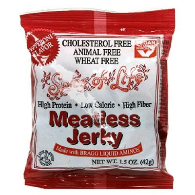 Spice of Life Meatless Jerky, Pepperoni, 1.5-Ounce Packets (Pack of 24)