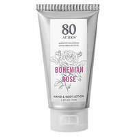 80 Acres Hand and Body Lotion Tube, Bohemian Rose, 2.5 oz