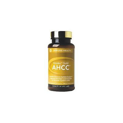 Quality of Life Labs AHCC Kinoko Gold Mushroom 500 mg 60 Vcaps - Natural Immune Booster Health Support