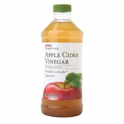 GNC SuperFoods Certified Organic Apple Cider Vinegar 16 oz / 473 ml (Pack of 2)