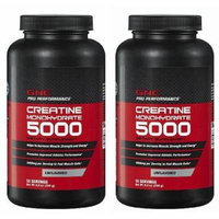 GNC Pro Performance Creatine Monohydrate, Unflavored, 8.8 oz - 50 Servings (Two Bottles each of 50 Servings)