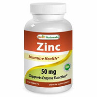 Best Naturals Zinc Gluconate 50mg 240 Tablets