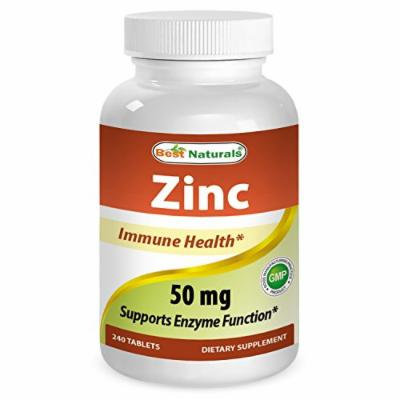 Best Naturals Zinc Gluconate 50mg 240 Tablets