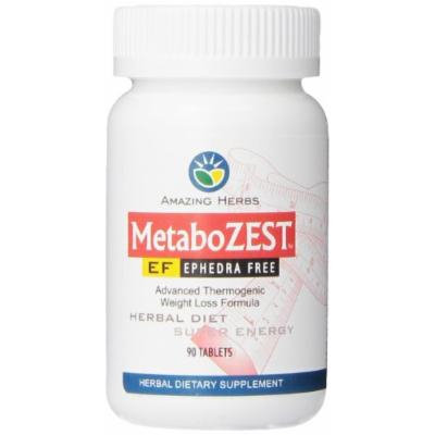 Amazing Herbs Metabozest EF Weight Loss/Energy Tablets, 90 Count
