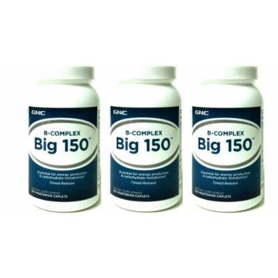 GNC Big 150 100 Vege Tablets (3 Bottles)