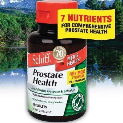 Schiff Prostate Health with Saw Palmetto, Lycopene & Selenium, 120 Capsules Natural Ingredients, Scientifically...