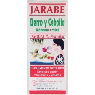 Jarabe Berro y Cebolla Rabano-Miel 8 Oz. Watercress and Onion Radish-Honey Syrup