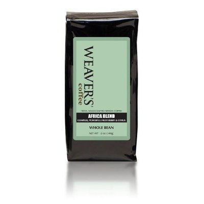 Weaver's Coffee Tea Weaver's Coffee and Tea Africa Blend, Whole Bean, 12-Ounce Bags (Pack of 2)