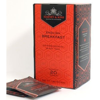 Harney & Sons Fine Teas English Breakfast - 20 Tea Bags - Net Wt. 1.42 oz
