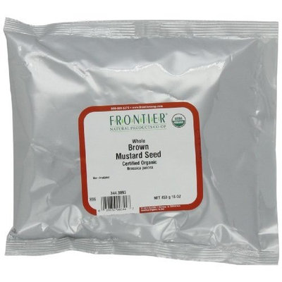 Frontier Mustard Seed, Brown Mustard Whole Certified Organic, 16 Ounce Bags (Pack of 3)
